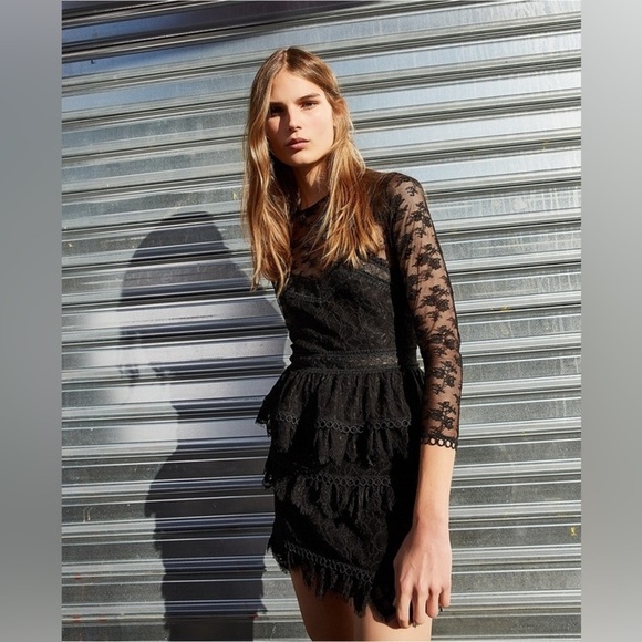 Moonlight The Kooples Lace Mini Dress size 32 - Picture 1 of 16